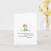 「歩きましょ、それとも乗りましょうか？」カー空白のド カード (黄色い花)