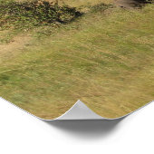 歩き回っているケニヤ象 ポスター (角)