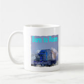 歩き回るために生まれて下さい コーヒーマグカップ (左)