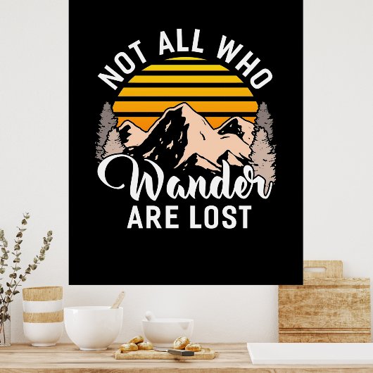 歩き回る者が全員ハイキングをするとは限失ったらない ポスター (キッチン)