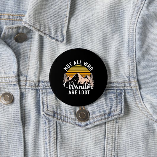 歩き回る者が全員ハイキングをするとは限失ったらない 缶バッジ (インサイチュ)