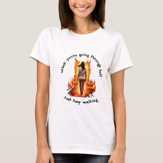 歩き続けるのだ Tシャツ (正面)