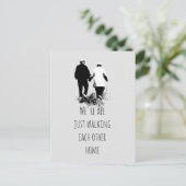 歩くお互いのホーム感動的引用文ポスター ポストカード (スタンド正面)