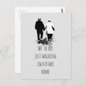 歩くお互いのホーム感動的引用文ポスター ポストカード (正面/裏面)