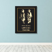 歩くお互いのホーム感動的引用文 キャンバスプリント (インサイチュ (ウッドフロア))