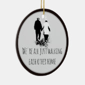 歩くお互いのホーム感動的引用文 セラミックオーナメント (右)