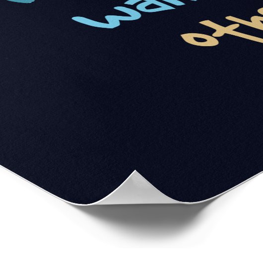 歩くお互いのホーム感動的引用文 ポスター (角)