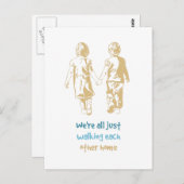 歩くお互いのホーム感動的引用文 ポストカード (正面/裏面)