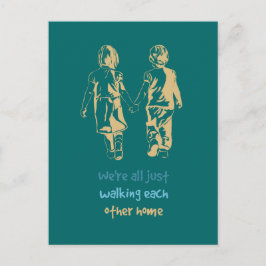 歩くお互いのホーム感動的引用文 ポストカード