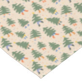 歩くお洒落クリスマスツリーパターン テーブルクロス (アングル)