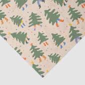 歩くお洒落クリスマスツリーパターン 薄葉紙 (詳細)