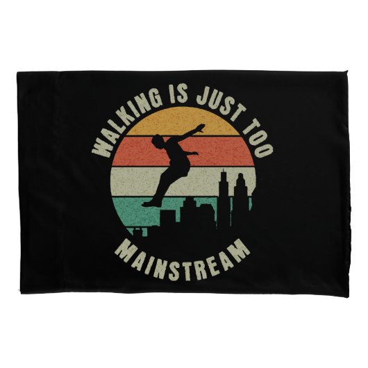 歩くが主流すぎる 枕カバー (正面)