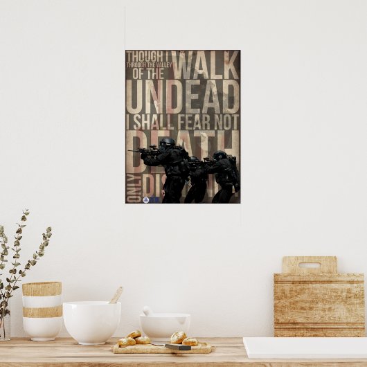 歩くとゾンビ ポスター (キッチン)