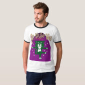 歩くと言った？おもしろい犬恋人Tシャツ – かわいい Tシャツ (正面フル)