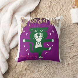 歩くと言った?おもしろい犬装飾用クッション クッション