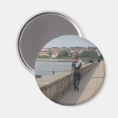 歩くのまわりにザポートビルバオ，スペイン冷蔵庫 マグネット (正面/裏面)