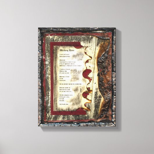 歩くのみ キャンバスプリント (正面)