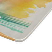 歩くのウェーブズ抽象芸術ビーチ カッティングボード (角)