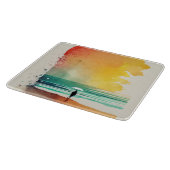 歩くのウェーブズ抽象芸術ビーチ カッティングボード (角)