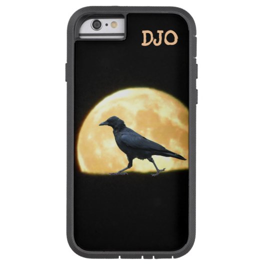 歩くのカラスおよびすごい満月 Case-Mate iPhoneケース (裏面)