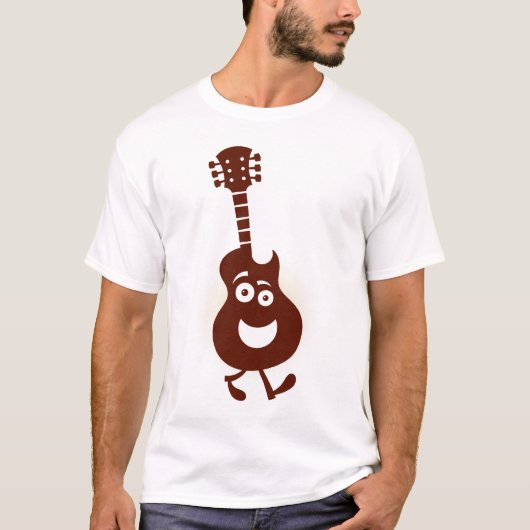 歩くのギター- BuildYourGuitar.comのTシャツ Tシャツ (正面)