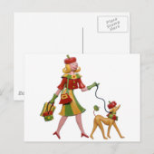 歩くの犬スタイル! ポストカード (正面/裏面)