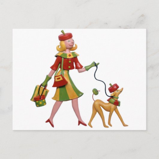 歩くの犬スタイル! ポストカード (正面)