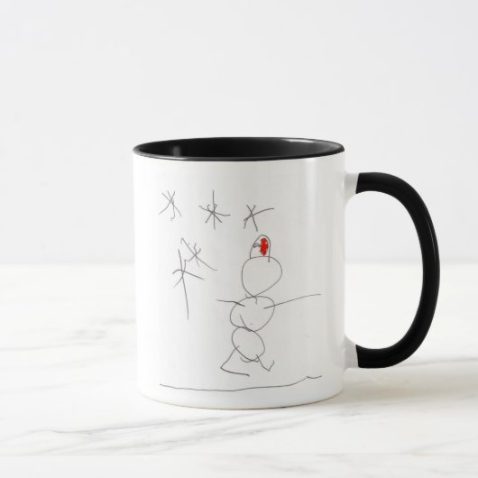 歩くの雪だるまのマグ! マグカップ (右)