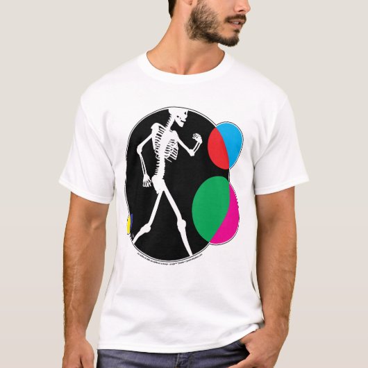歩くの骨 Tシャツ (正面)