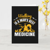 歩くは人の薬最高のだ カード (黄色い花)