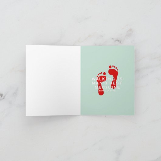 歩くは医学最高ののヒポクラテス引用文 カード (内部)