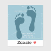 歩くは医学最高ののヒポクラテス引用文 シール (シート)