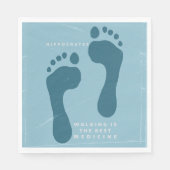 歩くは医学最高ののヒポクラテス引用文 スタンダードランチョンナプキン (正面)