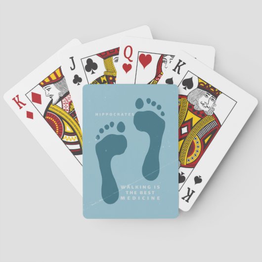 歩くは医学最高ののヒポクラテス引用文 トランプ (裏面)