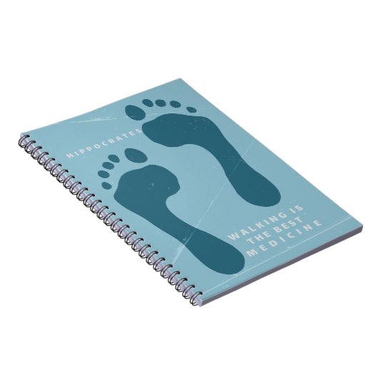 歩くは医学最高ののヒポクラテス引用文 ノートブック (右側)