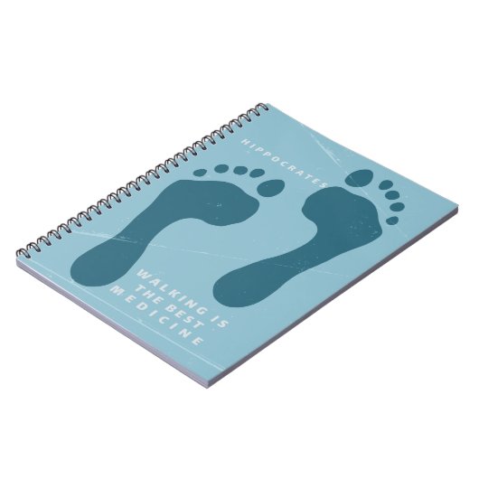 歩くは医学最高ののヒポクラテス引用文 ノートブック (左側)