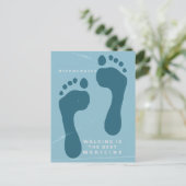 歩くは医学最高ののヒポクラテス引用文 ポストカード (スタンド正面)