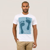 歩くは医学最高ののヒポクラテス引用文 Tシャツ (正面フル)