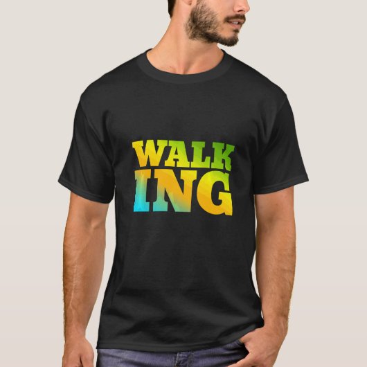歩くは自然色で設計 Tシャツ (正面)