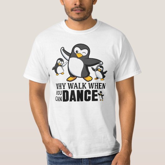歩くよりダンス Penguin Tシャツ (正面)