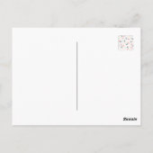 歩くを一緒に:アドベンチャーフットプリントのパターン ポストカード (裏面)