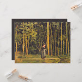 歩くアットフォレストエッジ(by Ferdinand Hodler) カード (正面/裏面インサイチュ)