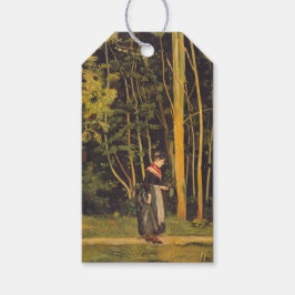 歩くアットフォレストエッジ(by Ferdinand Hodler) ギフトタグ