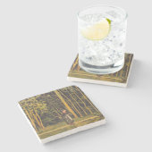 歩くアットフォレストエッジ(by Ferdinand Hodler) ストーンコースター (横)