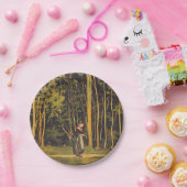 歩くアットフォレストエッジ(by Ferdinand Hodler) ペーパープレート (パーティー)