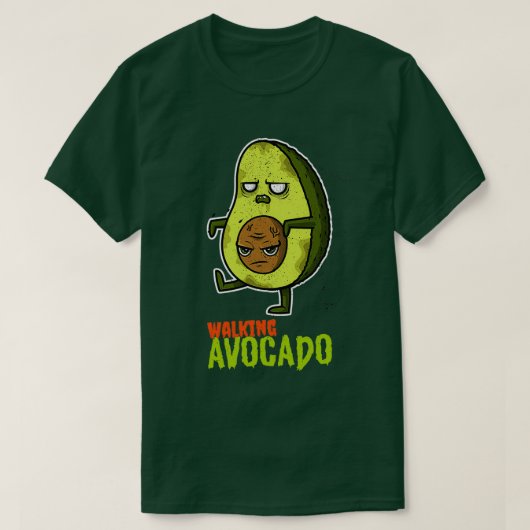 歩くアボカド Tシャツ (デザイン正面)