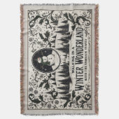 歩くインウィンターワンダーランド雪だるま スローブランケット (正面縦)