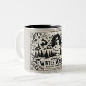 歩くインウィンターワンダーランド雪だるま ツートーンマグカップ (正面左)