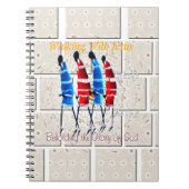 歩くウィズイエズハクナマタバエインスパイアフェチフ ノートブック (正面)