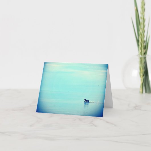 歩くオンウォーターNotecards カード (正面)